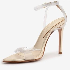🤍 SCHUTZ Elegant Clear Strap Heels